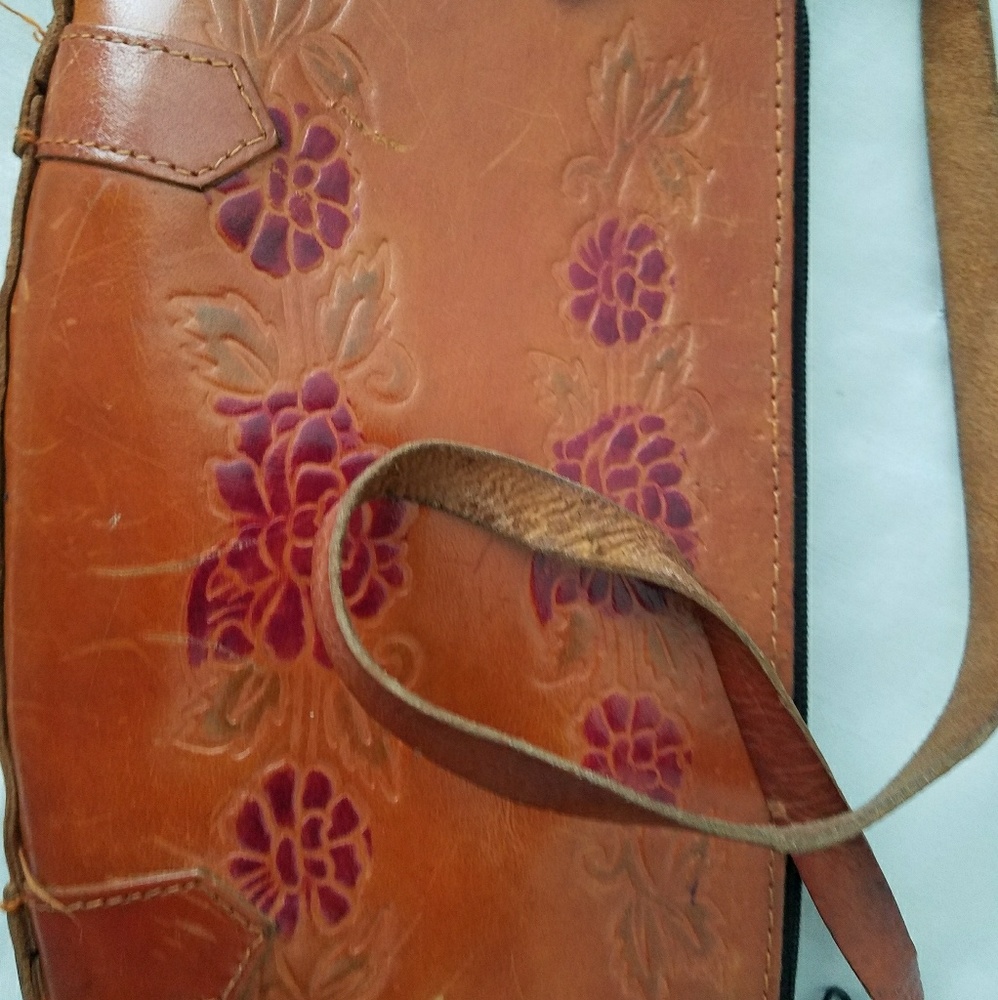 Mexican style leather handbag